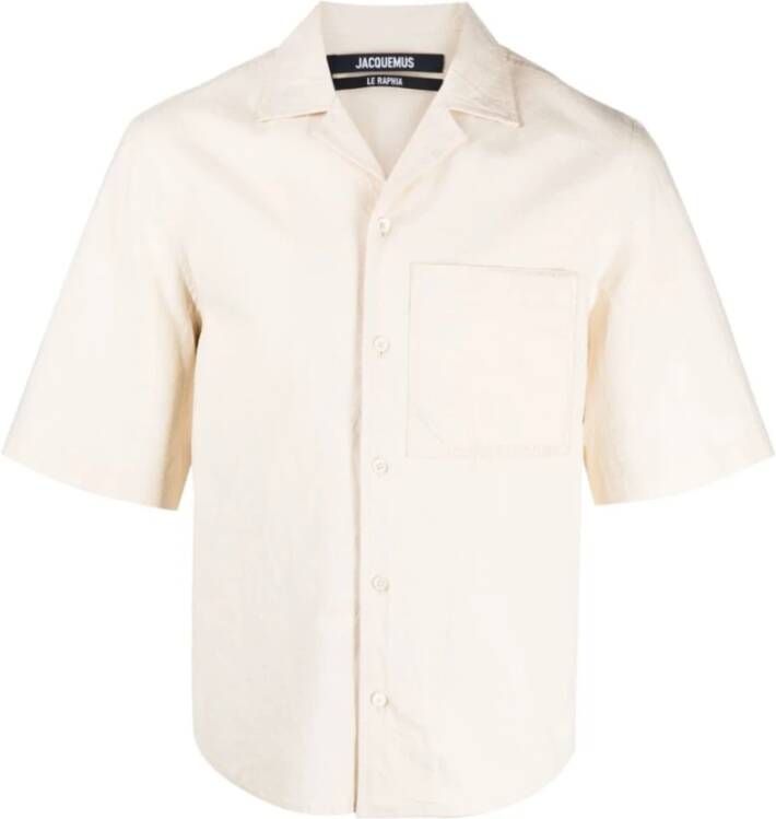Jacquemus Cordao Overhemd Franse Riviera-stijl Beige Heren