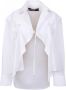 Jacquemus Witte Overhemd met Lange Mouwen Upgrade Jouw Garderobe met Dit Prachtige Stuk White Dames - Thumbnail 1