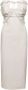Jacquemus Witte strapless jurk met geplooide details White Dames - Thumbnail 3