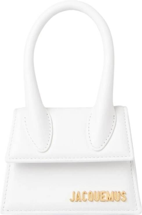 Jacquemus Totes Le Chiquito Top Handle Bag Leather in wit