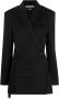 Jacquemus Double-Breasted Wollen Blazer met Gestructureerde Schouders Black Dames - Thumbnail 1