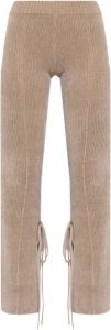 Jacquemus �Duci� ribbed trousers Beige Dames
