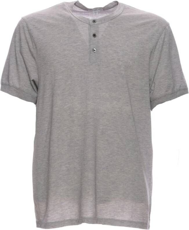 James Perse Hoogwaardig katoenen T-shirt Gray Heren