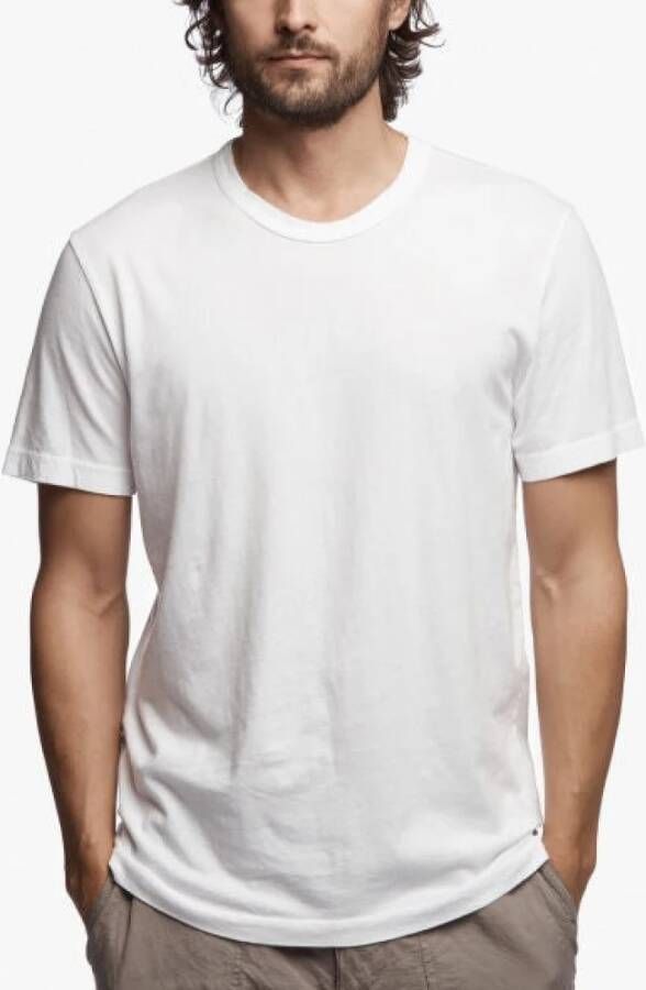 James Perse T-shirt 0010wht mlj3311 Wit Heren
