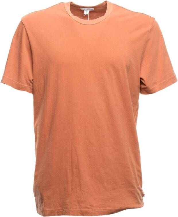 James Perse Mlj3311 Folp T-Shirt en Polo Orange Heren