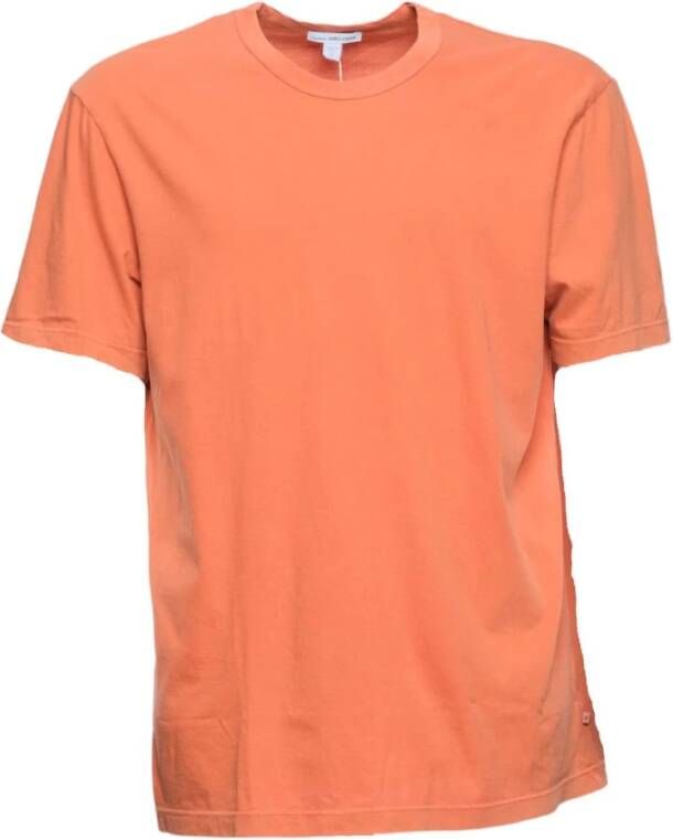 James Perse T-Shirts Orange Heren