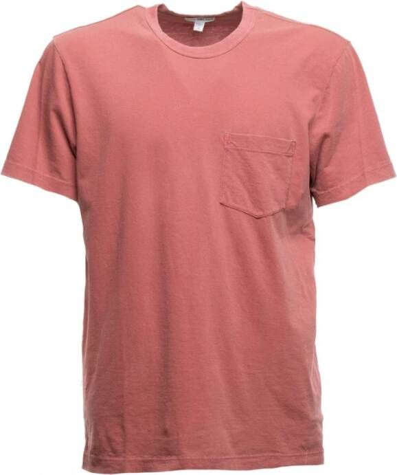 James Perse T-Shirts Pink Heren