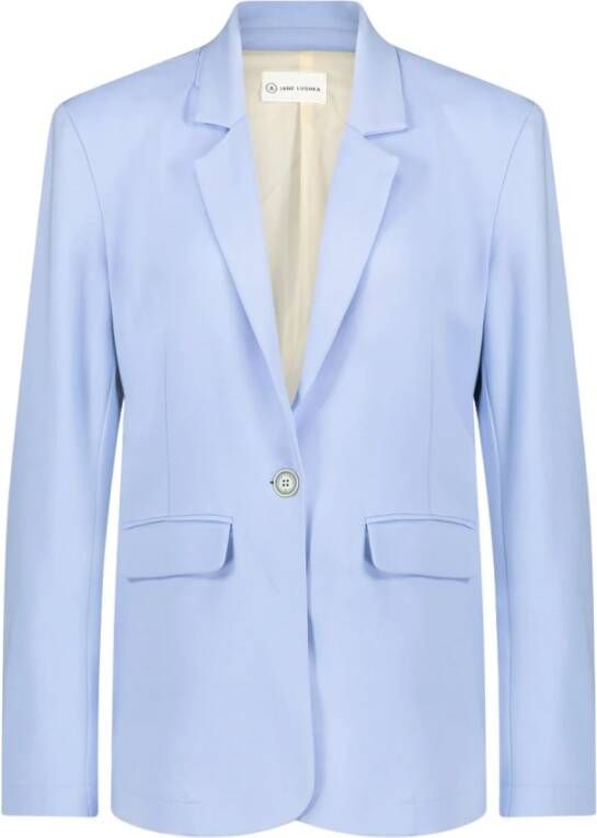 Jane Lushka Lima Blazer Eco Viscose | Lichtblauw Blauw Dames