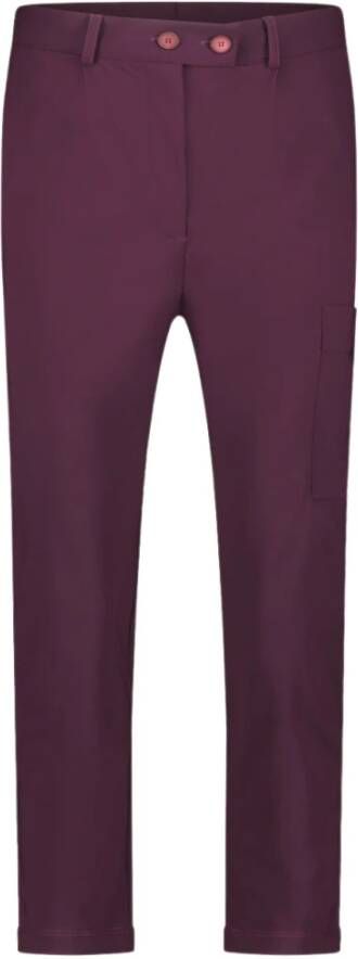 Jane Lushka Technische Jersey Capri Broek | Aubergine Purple Dames