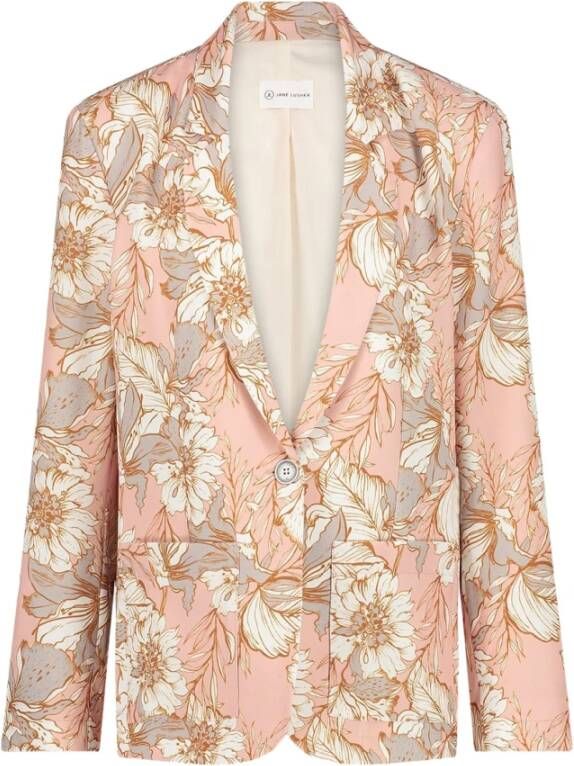 Jane Lushka Comfortabele Valeta Blazer | Pudra Roze Dames