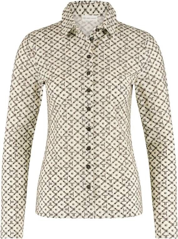 Jane Lushka Blouse Kikkie Technische jersey Ujw7221100 2209 Off White Beige Dames