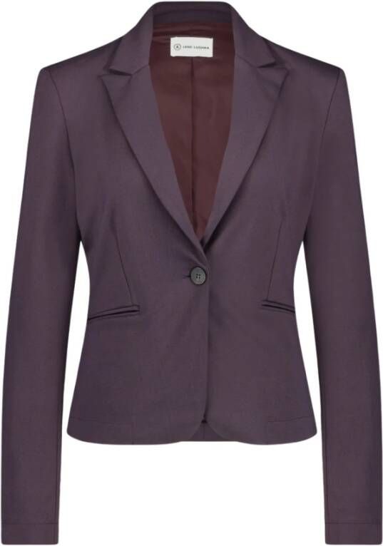 Jane Lushka Eco Viscose Bruine Blazer Bruin Dames