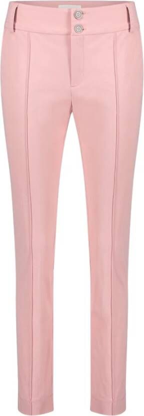 Jane Lushka Elegante Herfstprint Chino`s Roze Dames