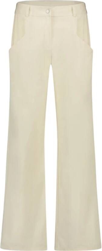 Jane Lushka Emily Wijde Broek | Technisch Jersey Beige Dames