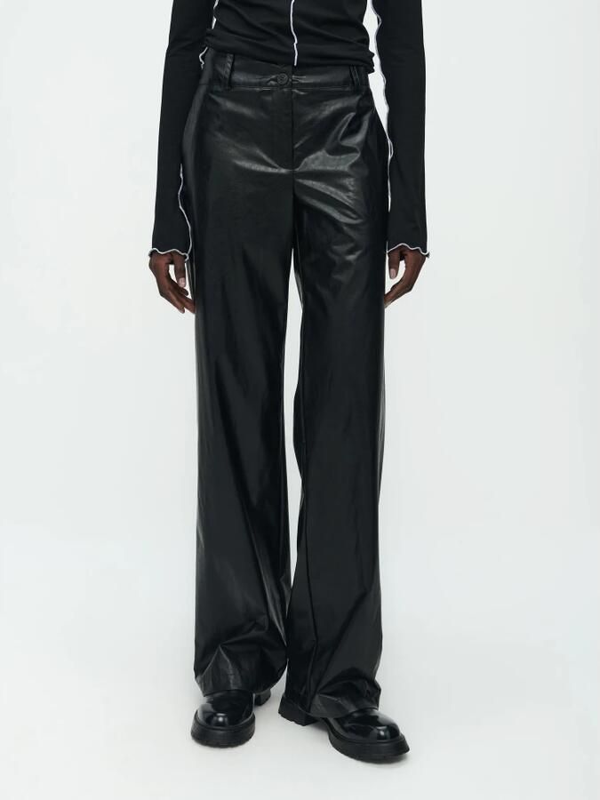 Jane Lushka straight fit broek Linda zwart - Foto 3