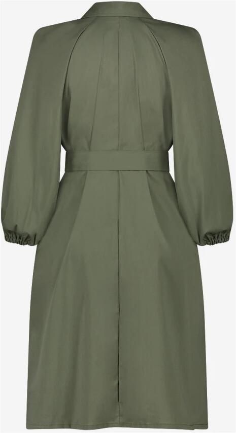 Jane Lushka Stijlvolle Army Overhemdjurk Green Dames - Foto 7