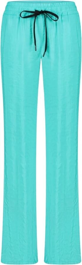 Jane Lushka Turquoise Wijde Pijp Zomerbroek Green Dames