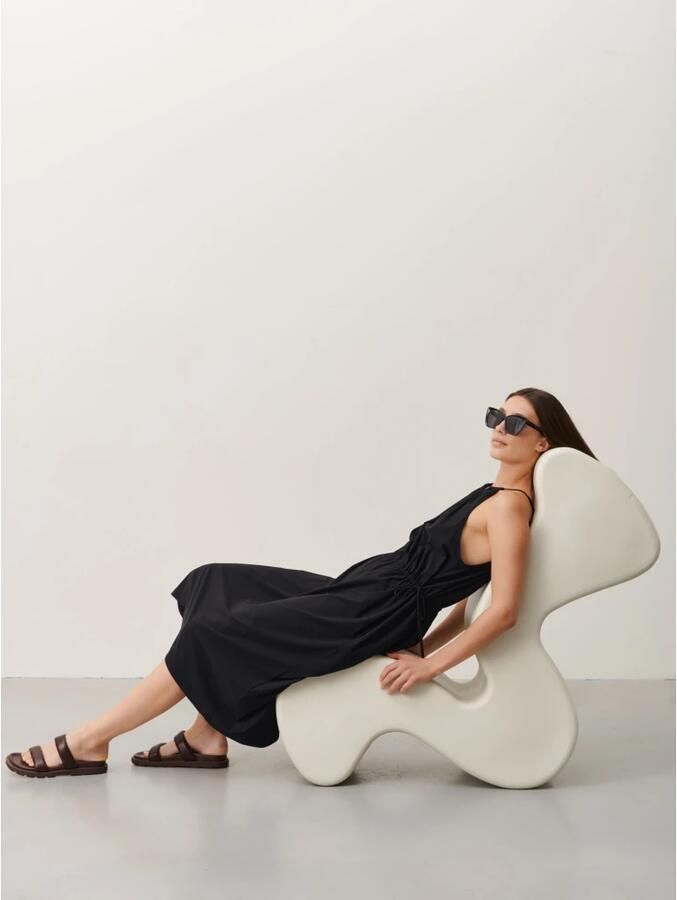 Jane Lushka Chique Victoria Jurk Zwart Zomerstijl Black Dames - Foto 2