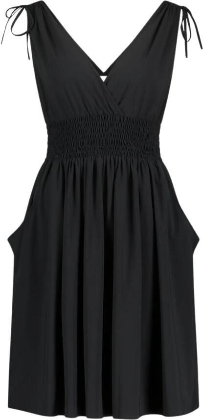 Jane Lushka Zomer Jersey Jurk Zwart Black Dames