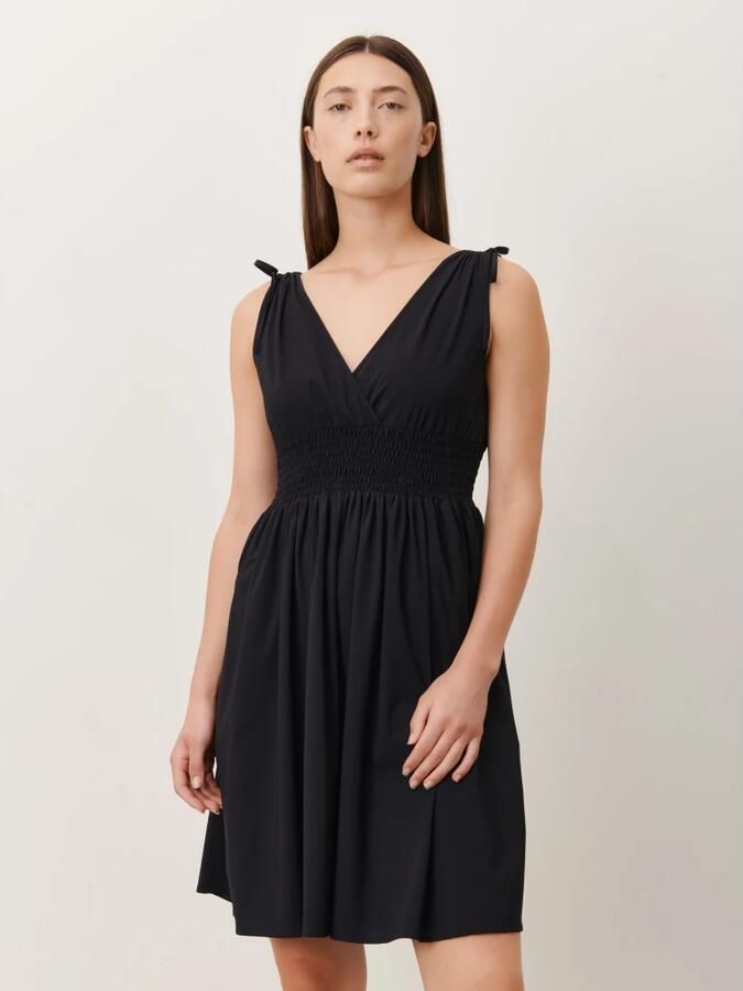 Jane Lushka Zomer Jersey Jurk Zwart Black Dames - Foto 4