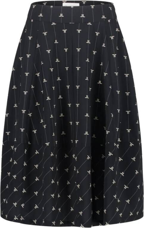 Jane Lushka Karina Technische Jersey Rok | Zwart Black Dames