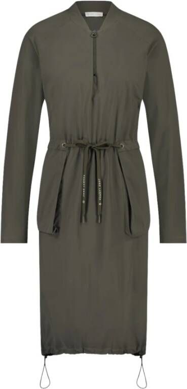Jane Lushka Leona N Technische Jersey Jurk Green Dames