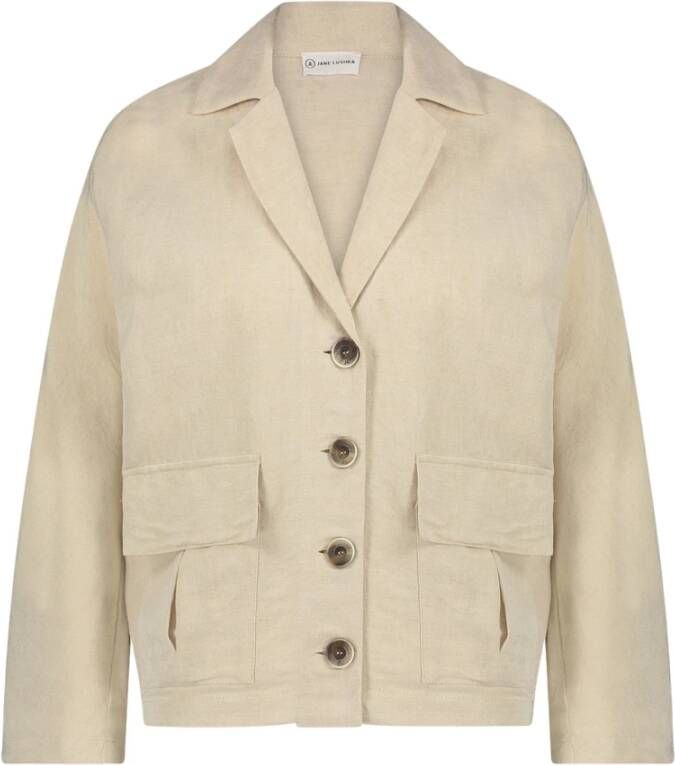 Jane Lushka Luciana Beige Blazer Beige Dames