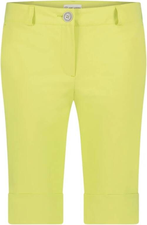Jane Lushka Lulu Technische Jersey Shorts | Lime Groen Dames