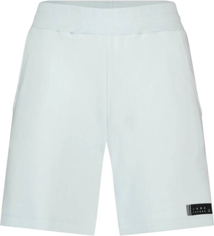 Jane Lushka Organic Cotton Aqua Shorts met Moderne Twist Blauw Dames