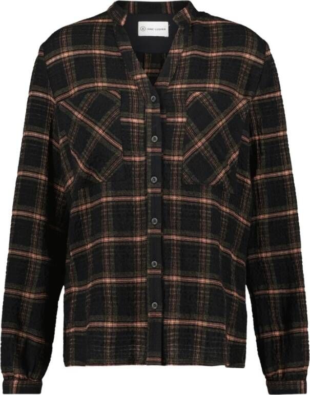 Jane Lushka Stijlvolle Blouses Shirts Zwart Dames