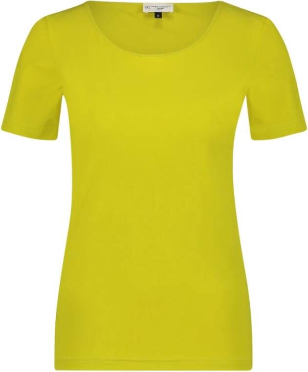 Jane Lushka Technisch Jersey T-shirt | Limoengroen Groen Dames