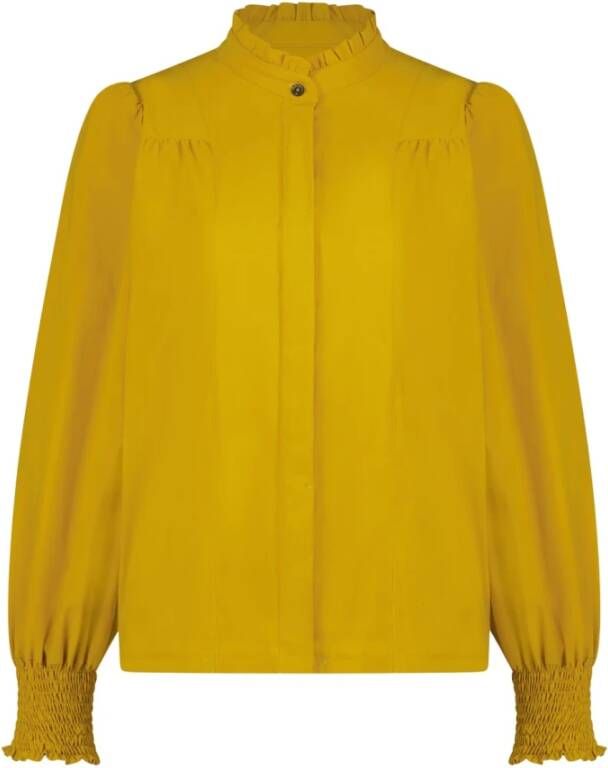 Jane Lushka Technische Jersey Blouse | Ohra Yellow Dames