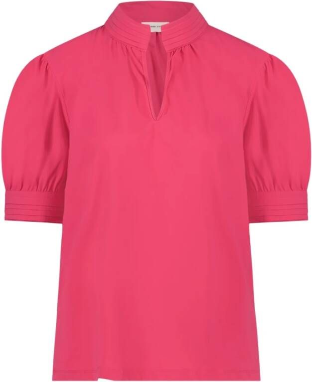 Jane Lushka Technische Jersey Irma Blouse Pink Dames