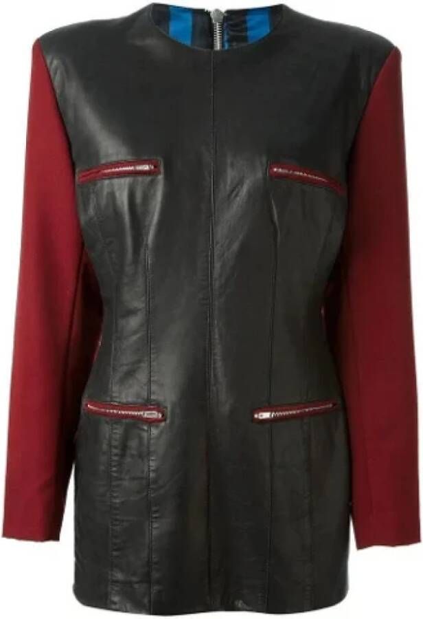 Jean Paul Gaultier Pre-owned Pre-owned Leather outerwear Rood Dames