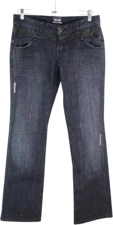 Jean Paul Gaultier Pre-owned Voldoende katoenen jeans Blauw Dames