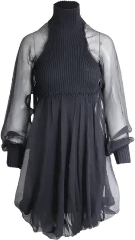 Jean Paul Gaultier Pre-owned Wool dresses Zwart Dames