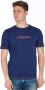 Jeckerson Blauwe Print Ronde Hals T-shirt Blue Heren - Thumbnail 2