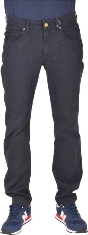 Jeckerson Heren Katoenen Slim Fit Vijf Zakken Broek Blue Heren