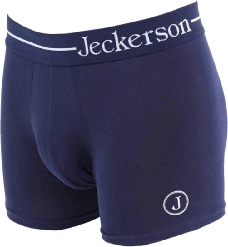 Jeckerson Blue Cotton -ondergoed Blauw Heren