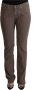 Jeckerson Bruine Low Waist Skinny Denim Jeans met Iconische Patches Brown Dames - Thumbnail 1