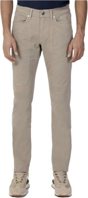 Jeckerson Cropped Trousers Beige Heren