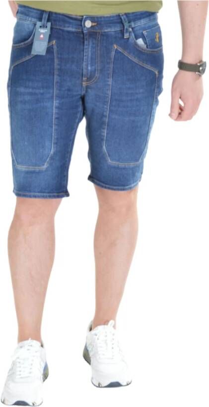 Jeckerson Denim Shorts Blauw Heren