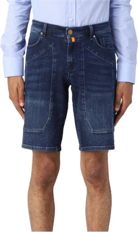 Jeckerson Denim Shorts Blauw Heren