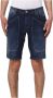 Jeckerson Heren Bermuda Shorts Slim Fit Blauw Heren - Thumbnail 5