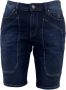 Jeckerson Heren Bermuda Shorts Slim Fit Blauw Heren - Thumbnail 3