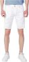 Jeckerson Witte katoenen shorts met rits en knoopsluiting White Heren - Thumbnail 1