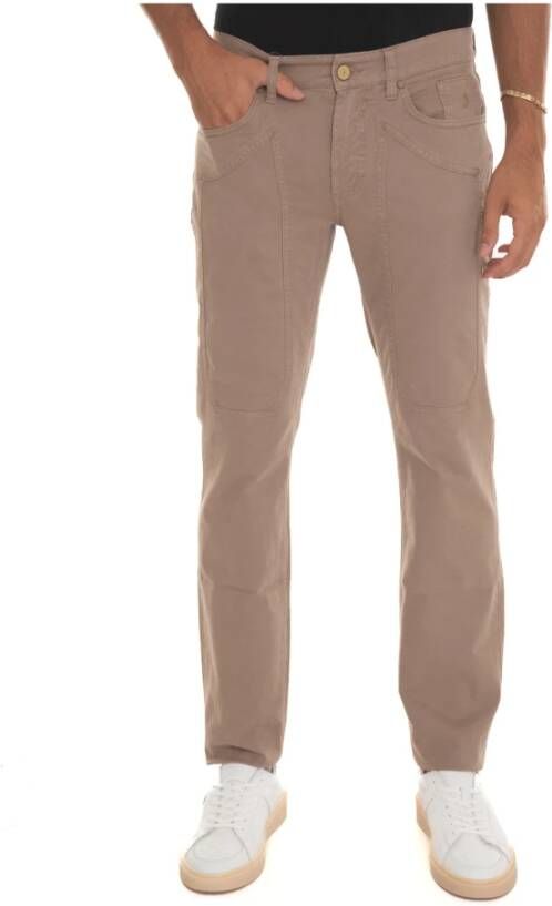 Jeckerson Slim Fit 5-Pocket Broek Beige Heren