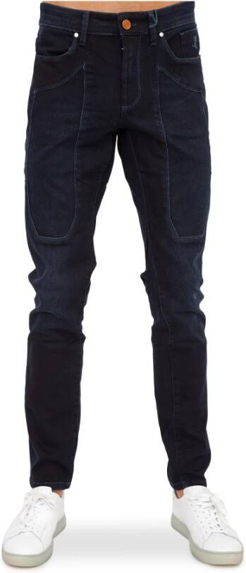 Jeckerson Slim-fit jeans Blauw Heren