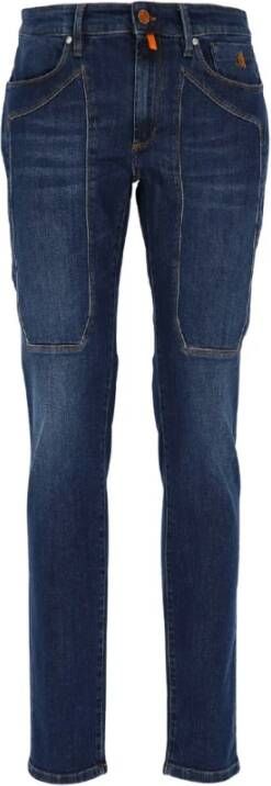Jeckerson Slim-fit jeans Blauw Heren