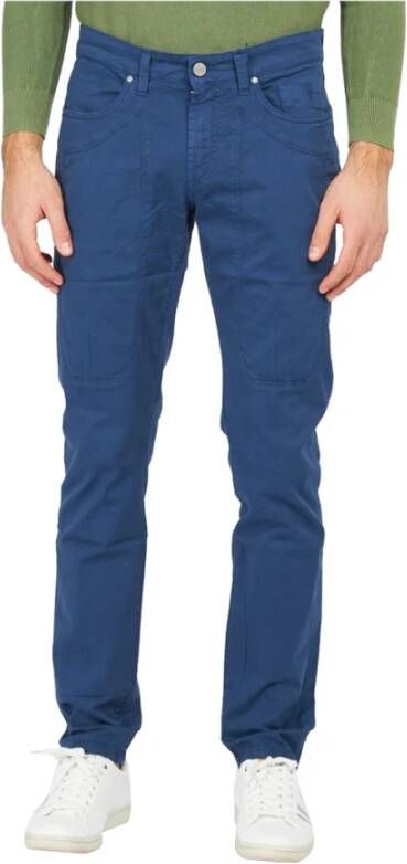 Jeckerson Slim-fit Trousers Blauw Heren